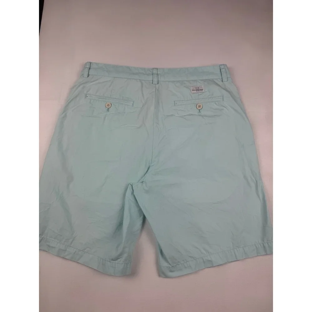 Vineyard Vines Shorts 33 Baby Blue Cotton Breaker Chino Preppy Summer Men